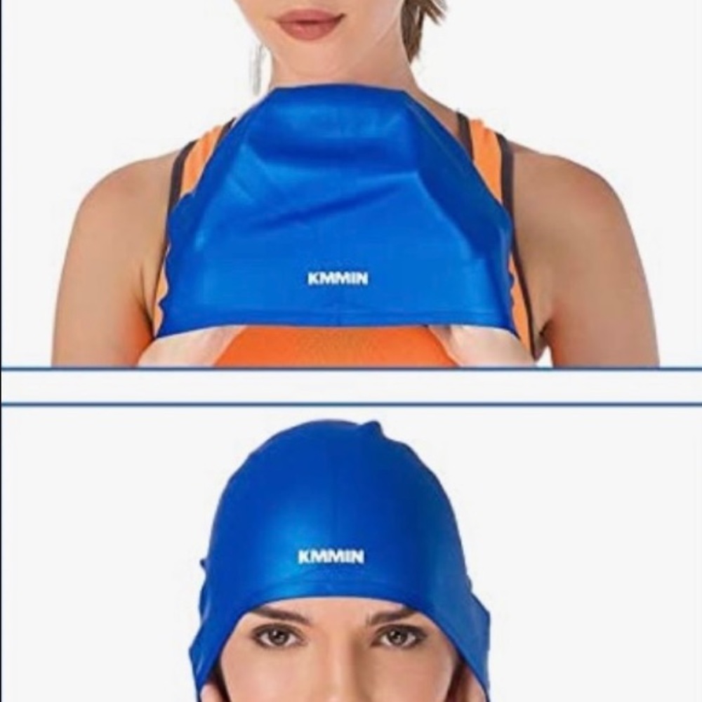 New in package 3-D ERGONOMIC ORIGINAL DESIGN.. unisex swim cap